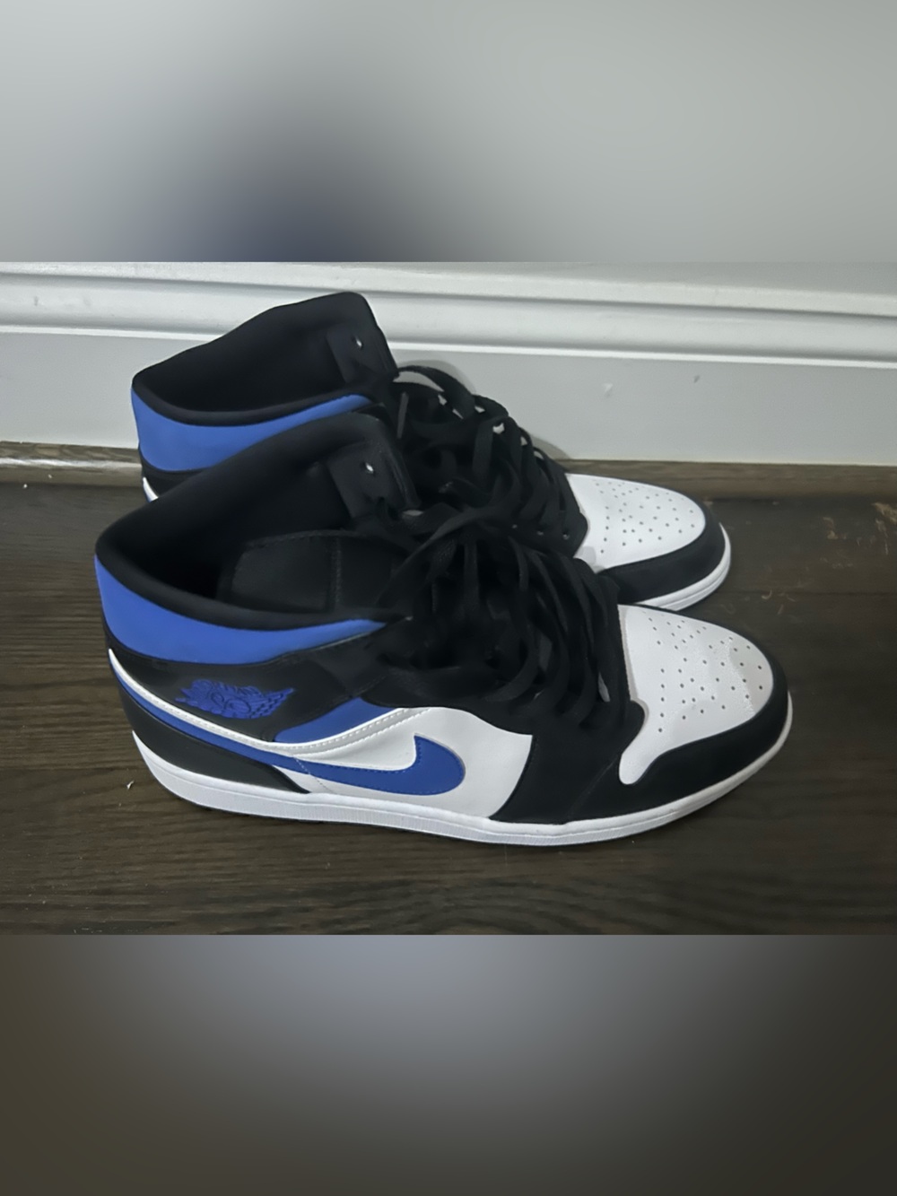 Men's Nike Air Jordan 1 Mid Racer Blue sz 14